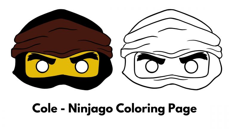 Ninjago Coloring Page Mask Printable - Joy in Crafting