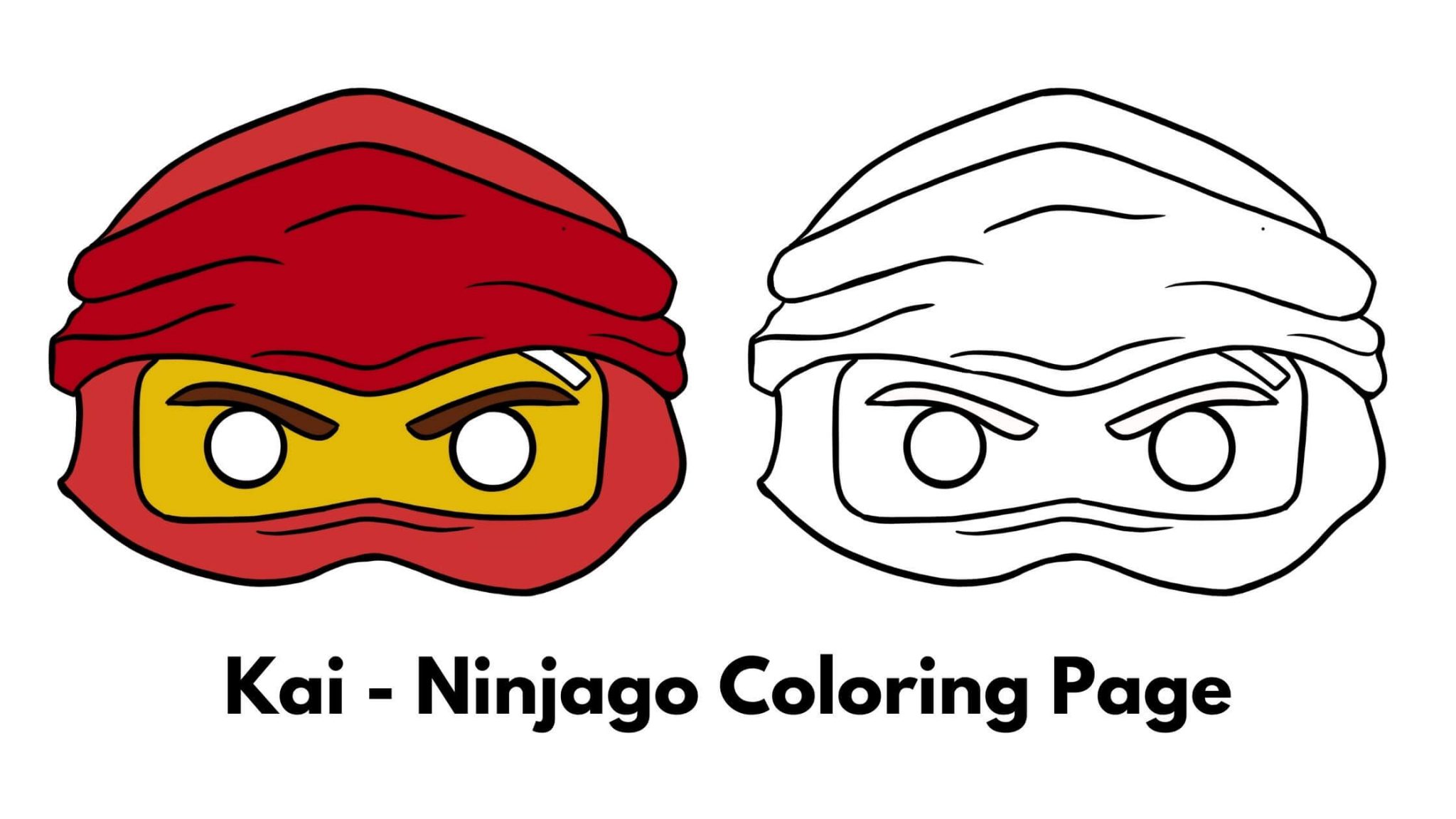 Ninjago Coloring Page Mask Printable Joy In Crafting