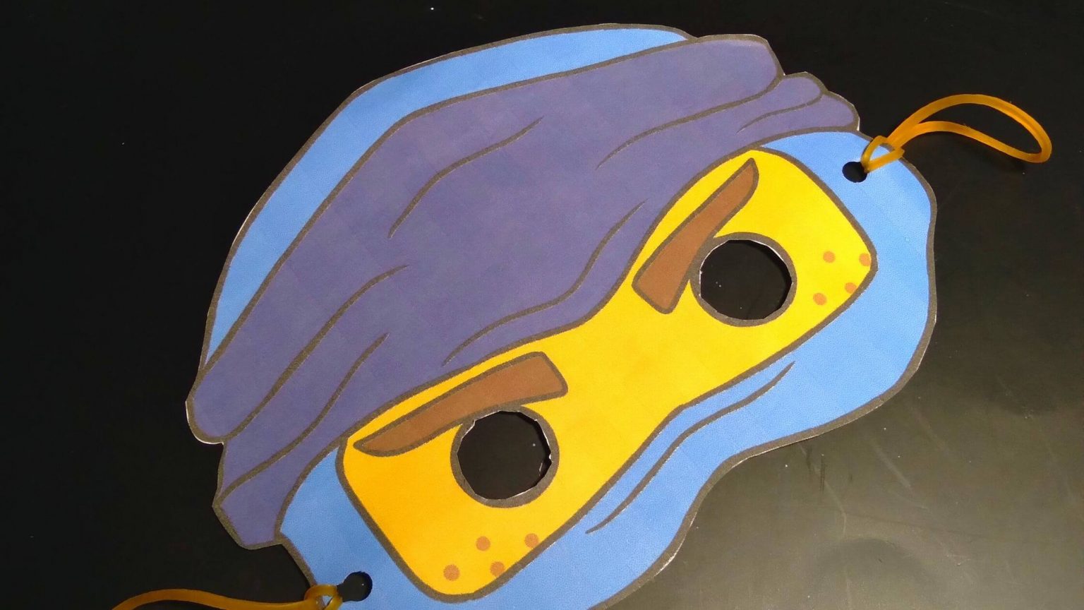 Ninjago Coloring Page Mask Printable - Joy in Crafting