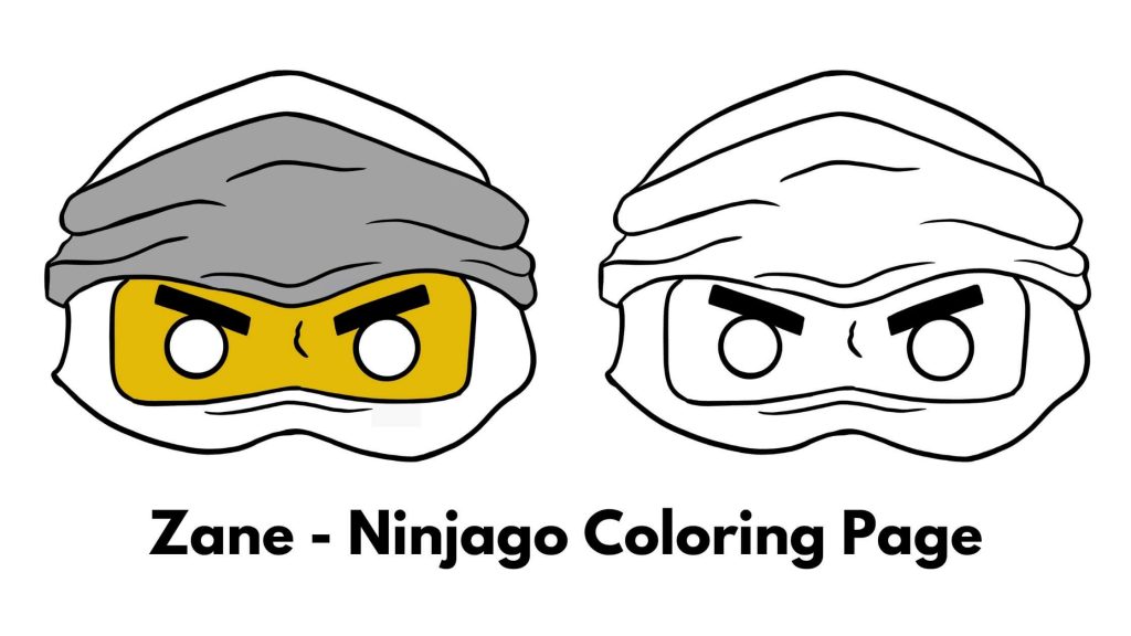 Ninjago Coloring Page Mask Printable Joy In Crafting
