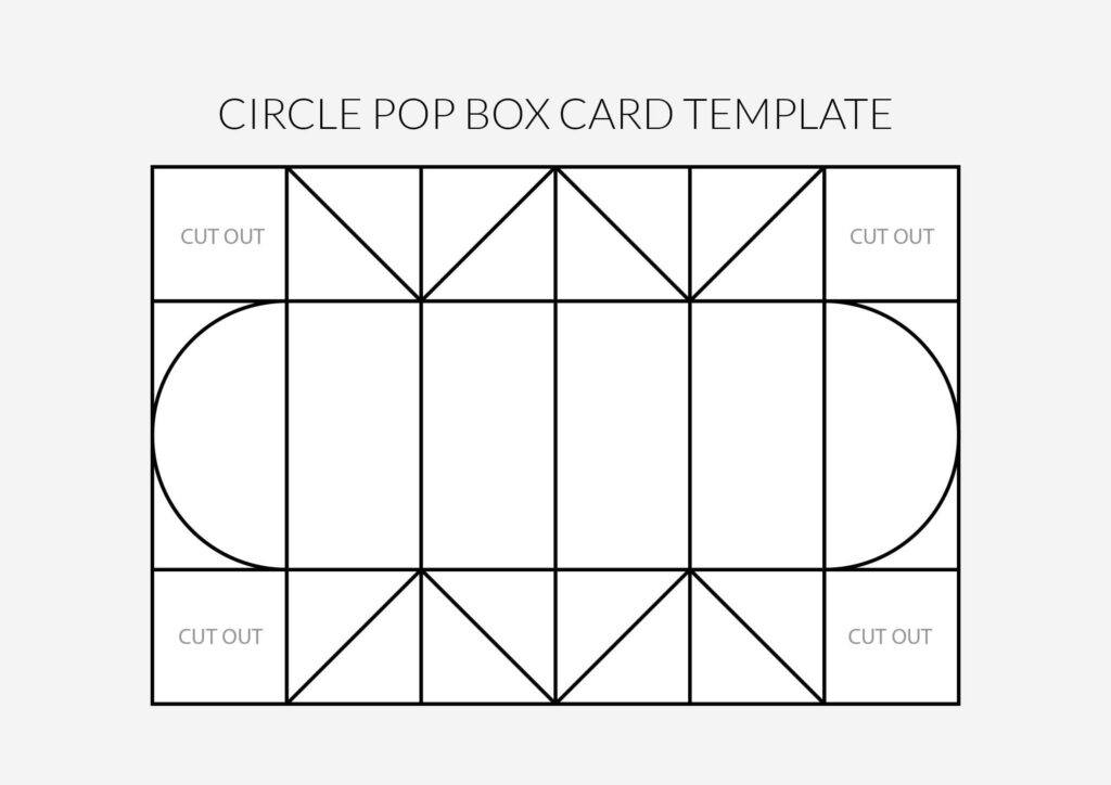 Circle Pop Box Template