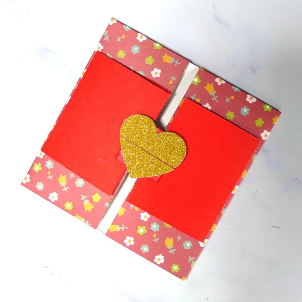 Heart Lock Slider Card Design Template