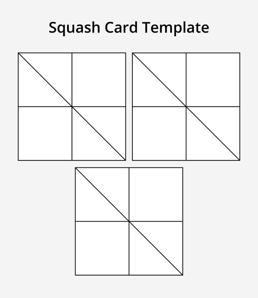 Squash Card Printable Template