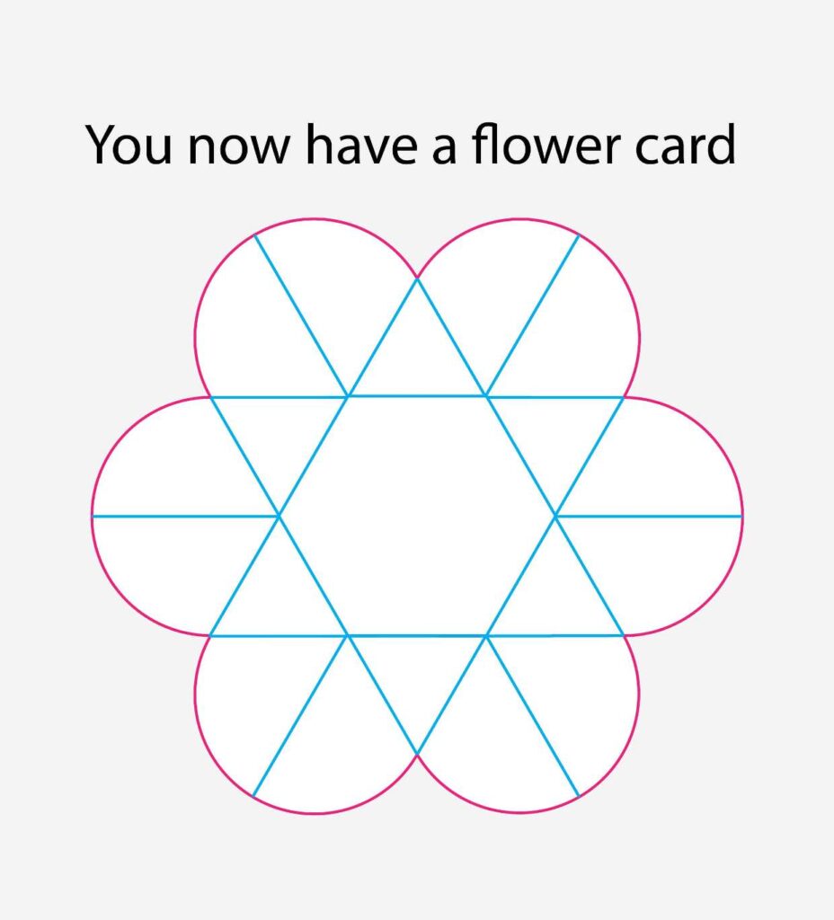 Flower Twist Card Template