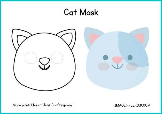 Amazing Animal Mask Printable Coloring Page - Joy in Crafting