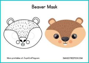 Amazing Animal Mask Printable Coloring Page - Joy in Crafting