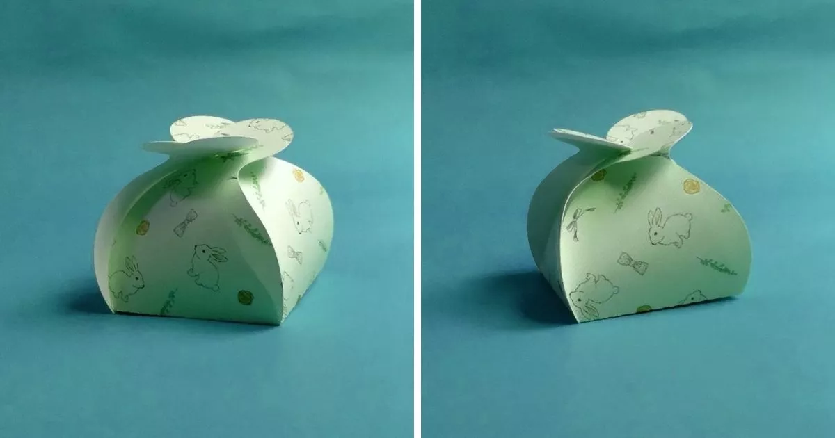 Cute DIY Petal Twist Box Template