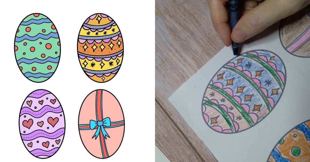 Easter Egg Coloring Pages Printables