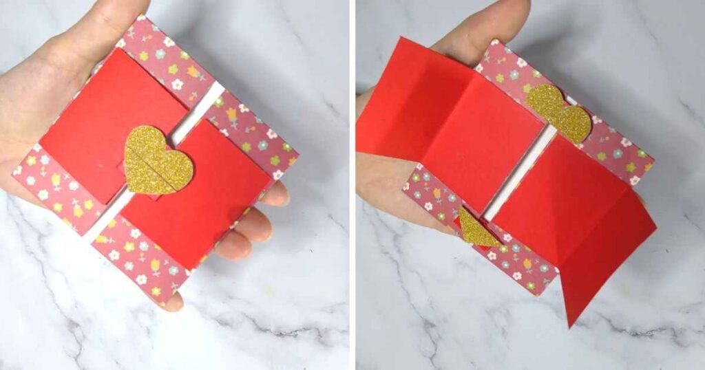 Valentines Day Card Template Heart Lock Slider