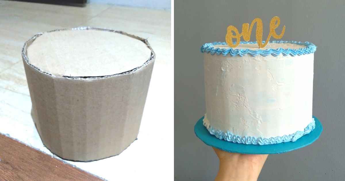 How to Make a Fake Cake with Cardboard and Wall Putty