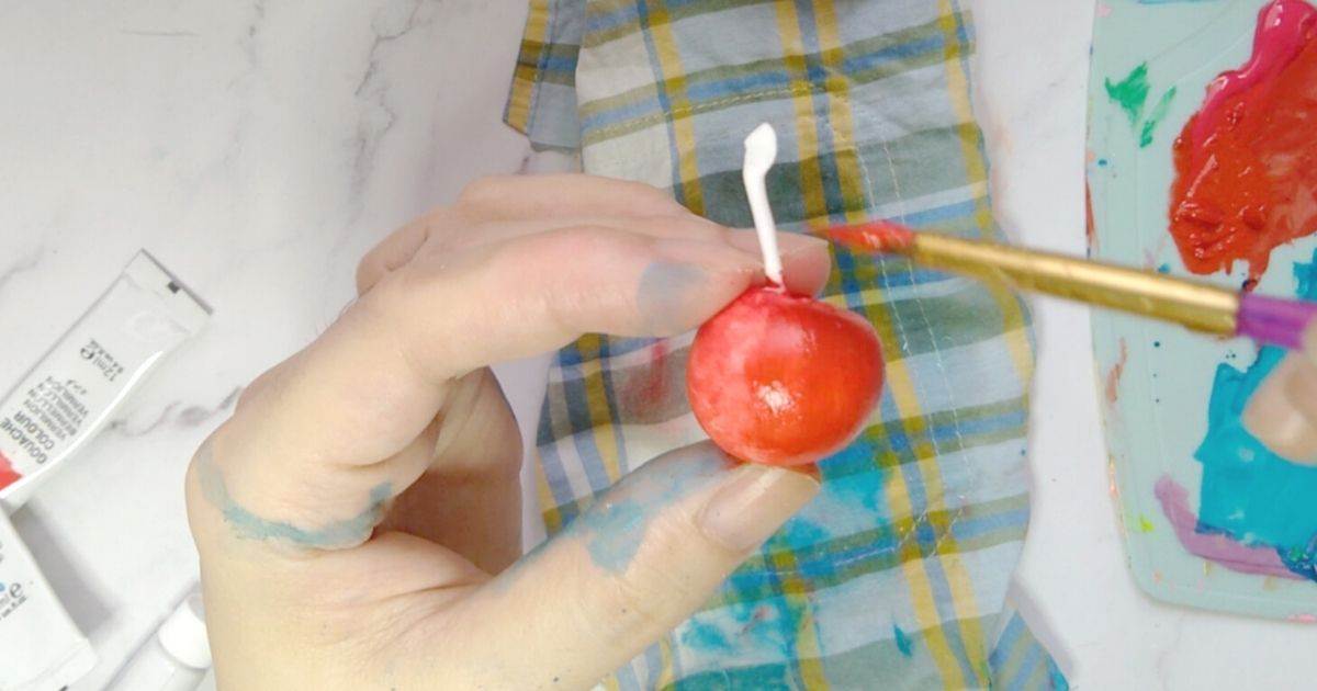 How to Make Fake Cherry using Air Dry Clay Joy in Crafting