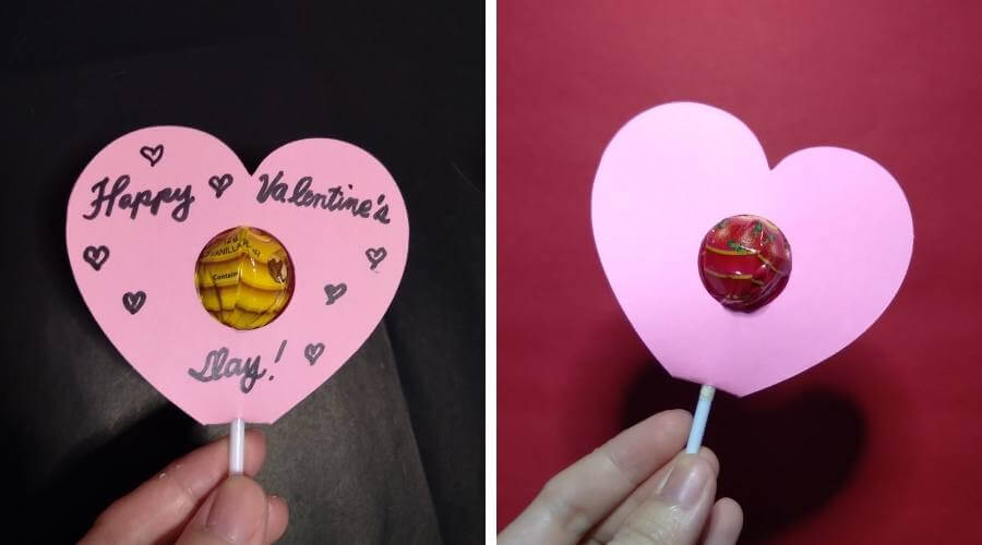 Heart Lollipop Holder Template