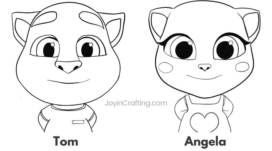 Original Talking Tom Cat And Friends Angela Ben Hank Ginger Tom