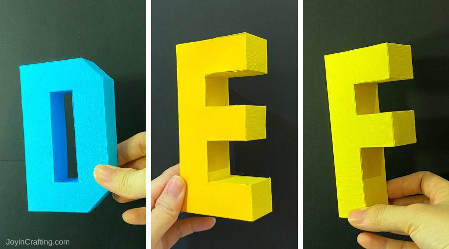 3D Letters SVG