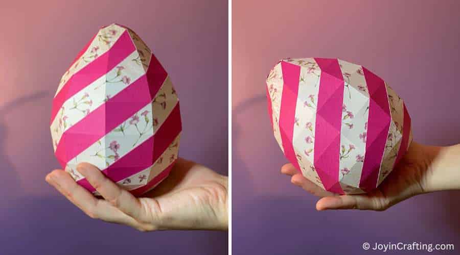 3D Paper Egg Template