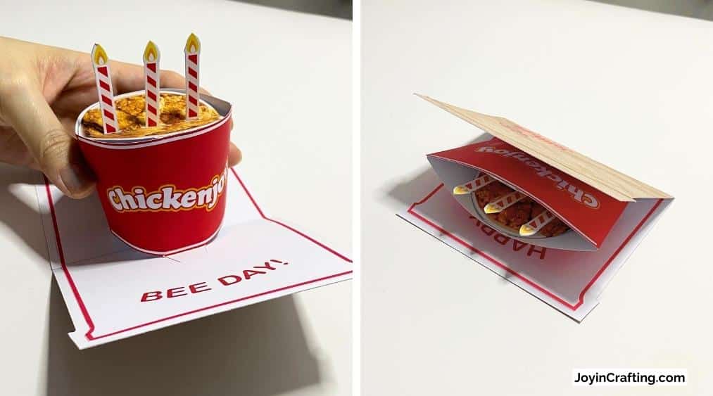 Chicken Bucket Pop-Up Card