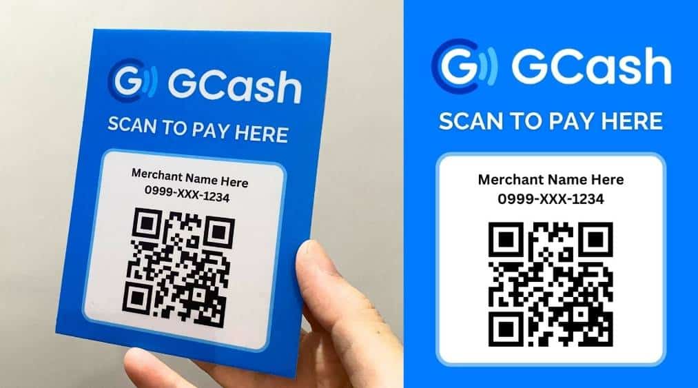 gcash QR Code Standee Template