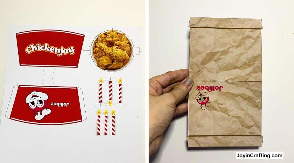 Jollibee Chicken Bucket Pop-Up Birthday Card