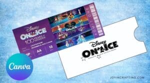 Disney on Ice Ticket Template Printables - Joy in Crafting
